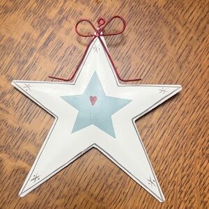 Red, White and Blue Star Ornament